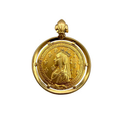 Médaille en or jaune