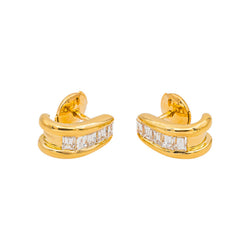 Boucles d'oreilles Or jaune Diamant