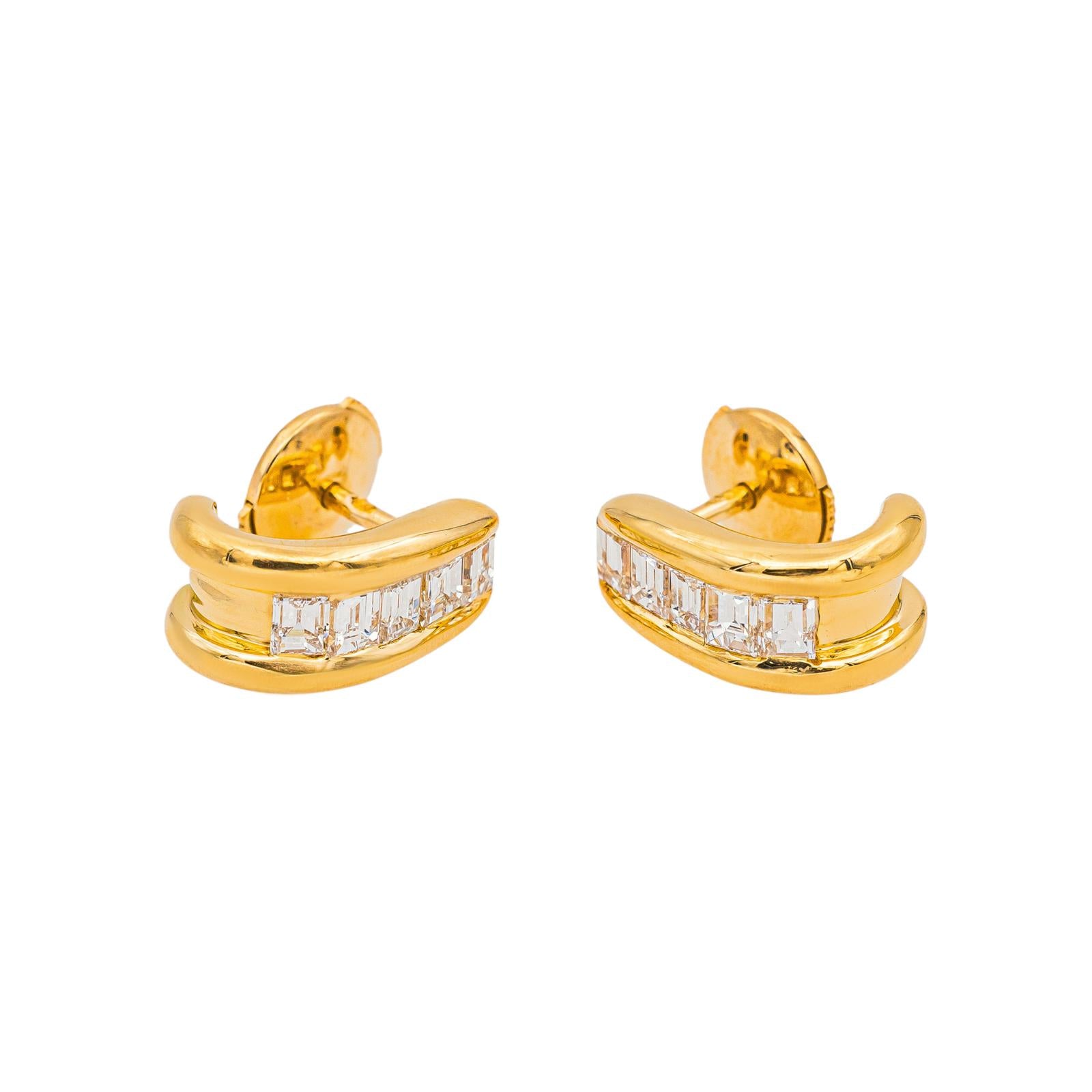 Boucles d'oreilles Or jaune Diamant