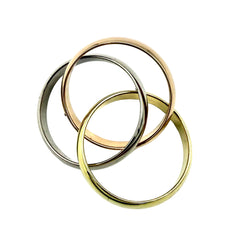 Bague Alliance CARTIER "Trinity" MM en or blanc, or jaune et or rose