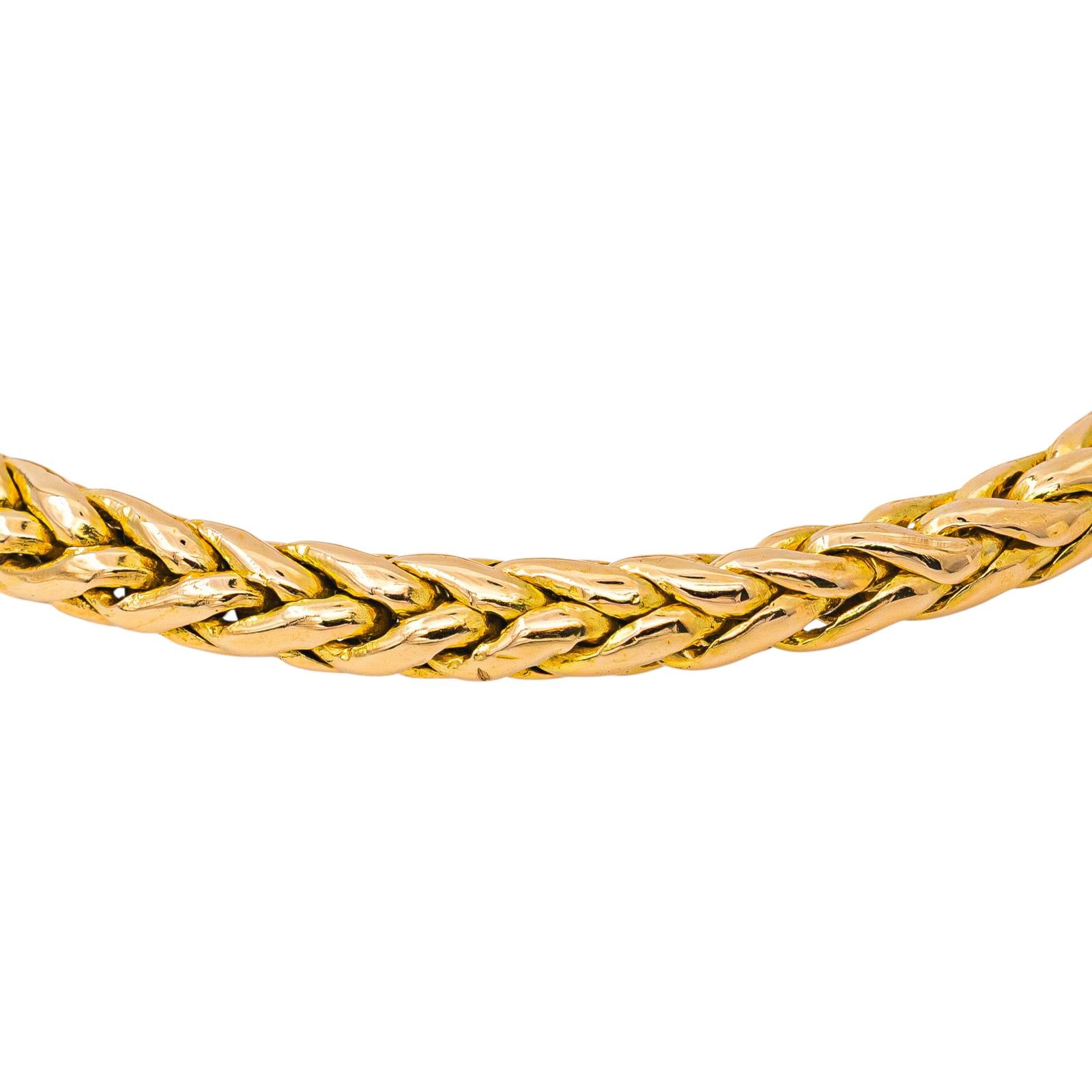 Bracelet Maille palmier Or jaune
