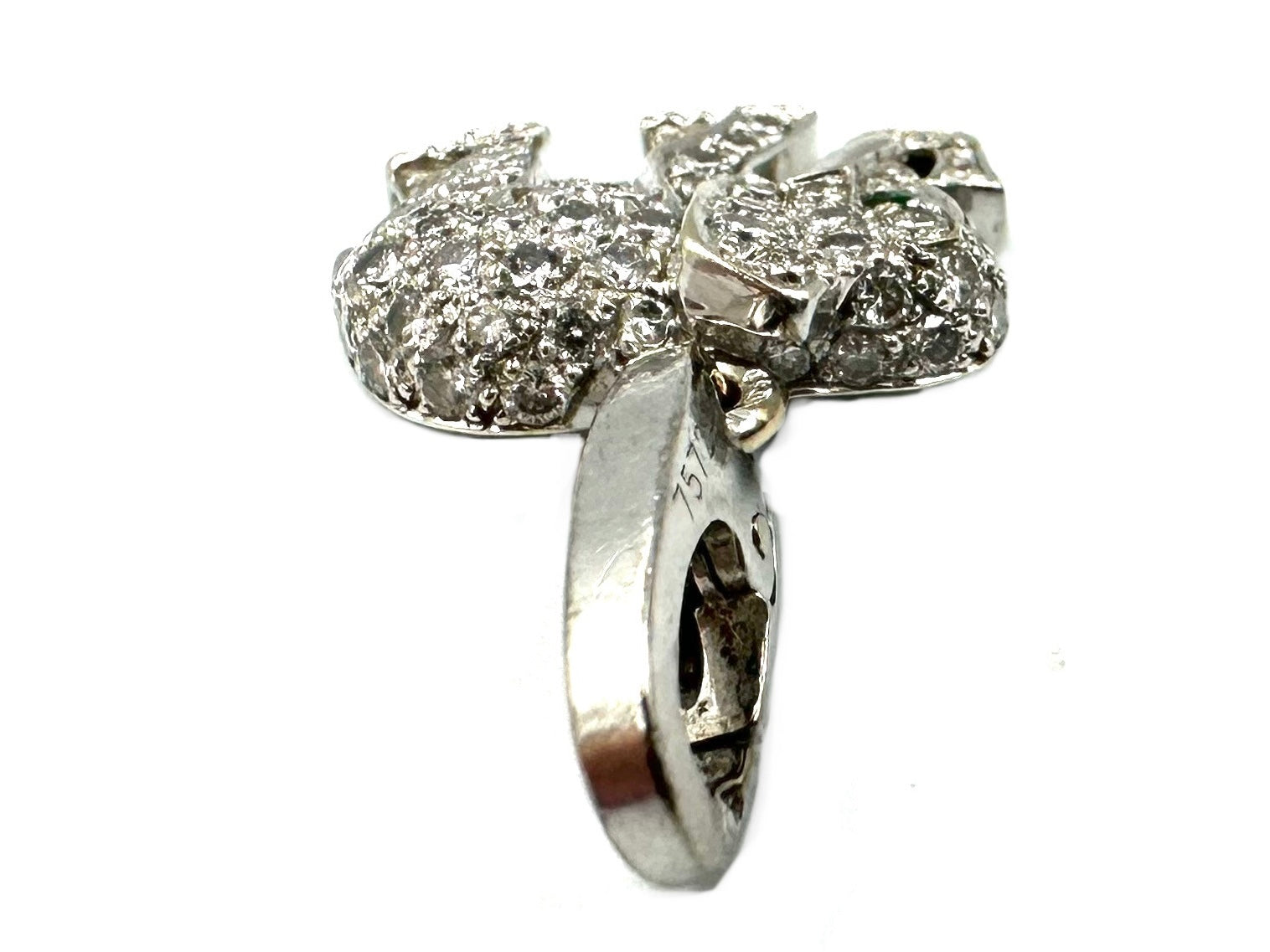 Pendentif CARTIER Charm's en or blanc et diamants