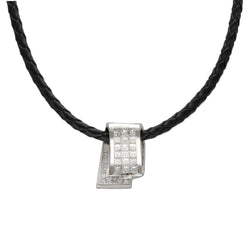 Pendentif en or blanc et diamants