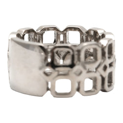 Bague Bandeau en or blanc et diamants