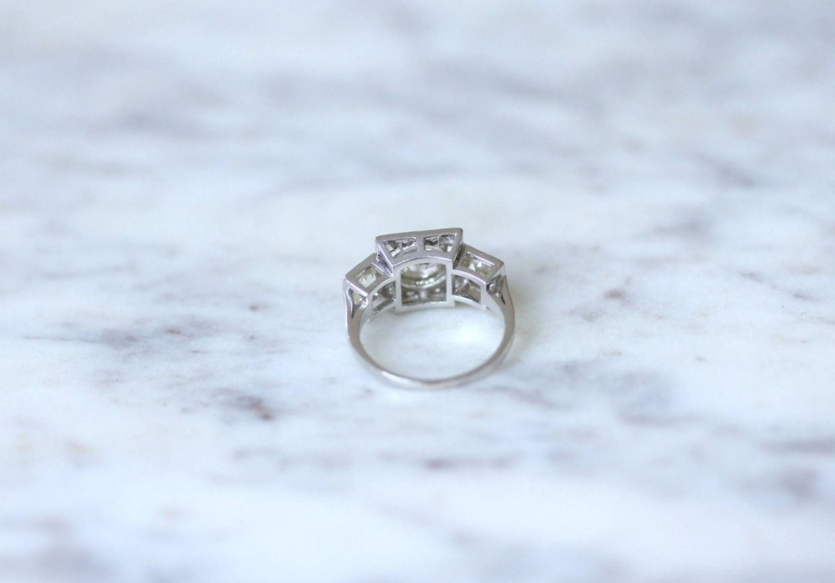 Bague 3 diamants Art Deco - Castafiore