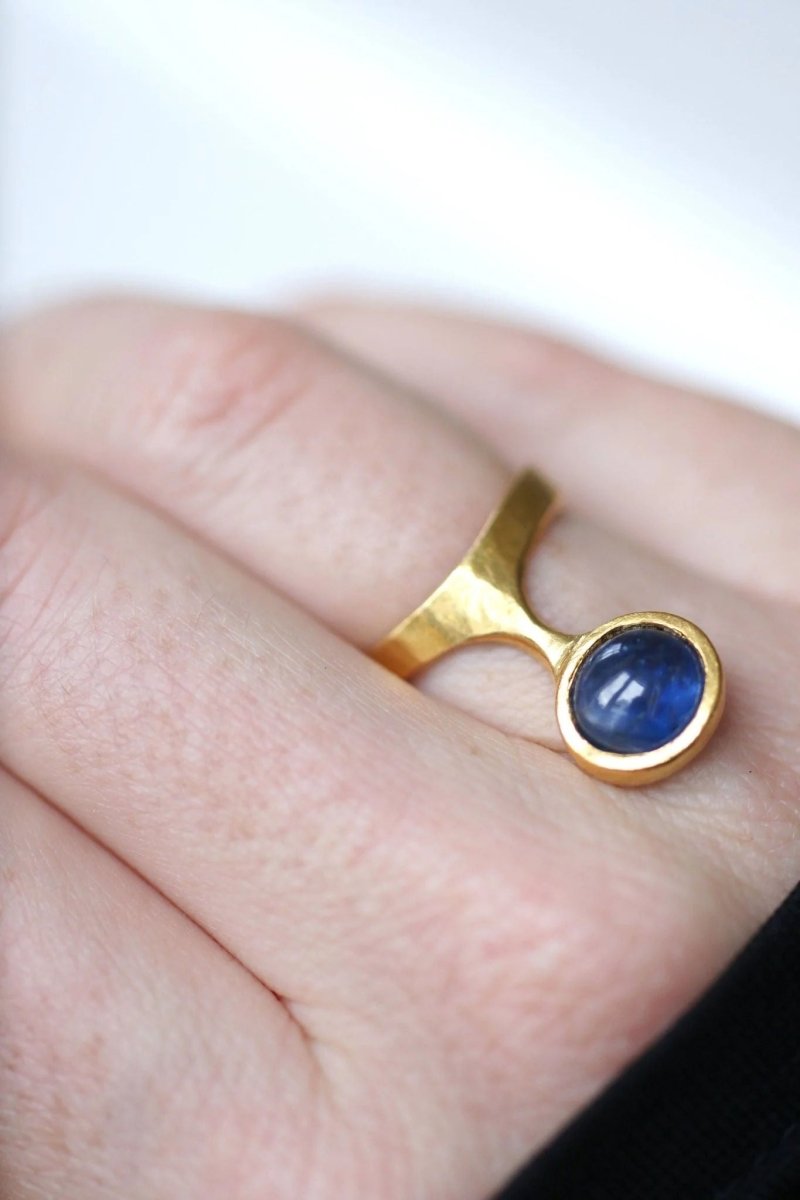 Bague 70s Saphir Birman par Costanza - Castafiore