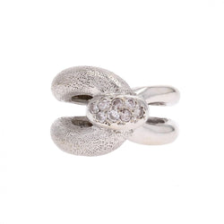 Bague AGRAFE en or blanc diamants - Castafiore