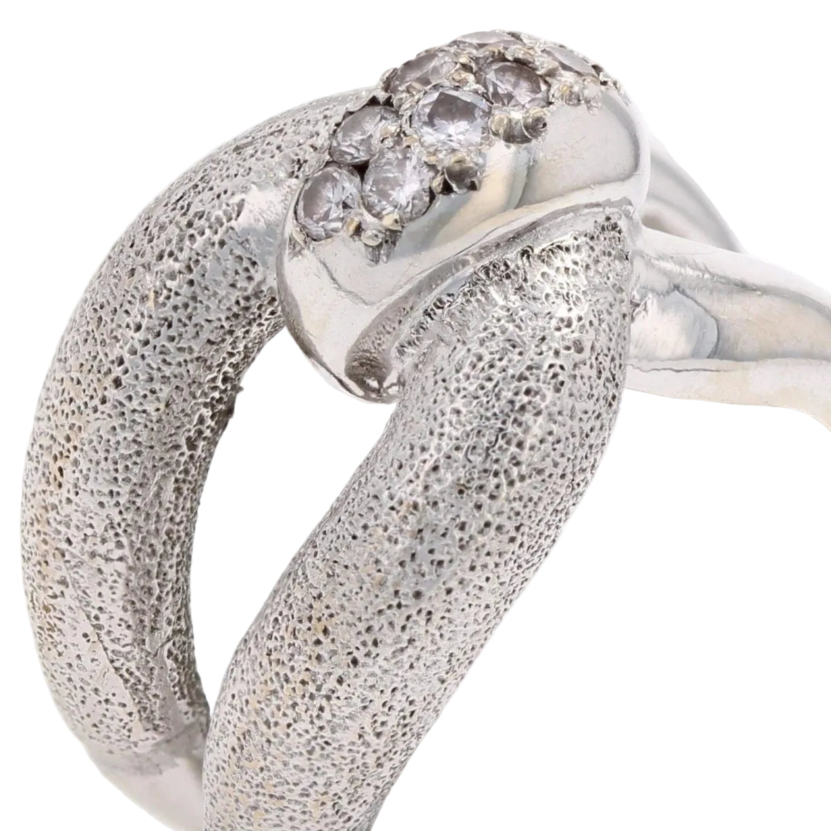 Bague AGRAFE en or blanc diamants - Castafiore