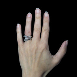 Bague AGRAFE en or blanc diamants - Castafiore