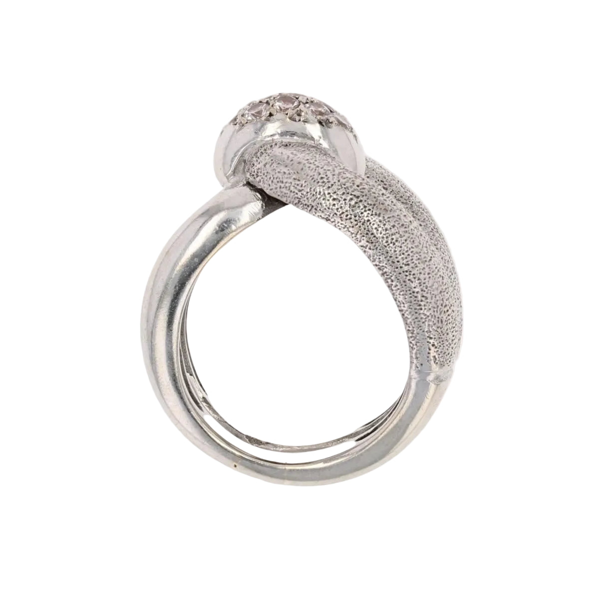Bague AGRAFE en or blanc diamants - Castafiore