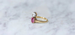 Bague aigrette diamant et tourmaline rose - Castafiore