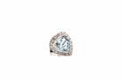 Bague aigue-marine diamants en platine - Castafiore