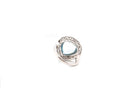 Bague aigue-marine diamants en platine - Castafiore