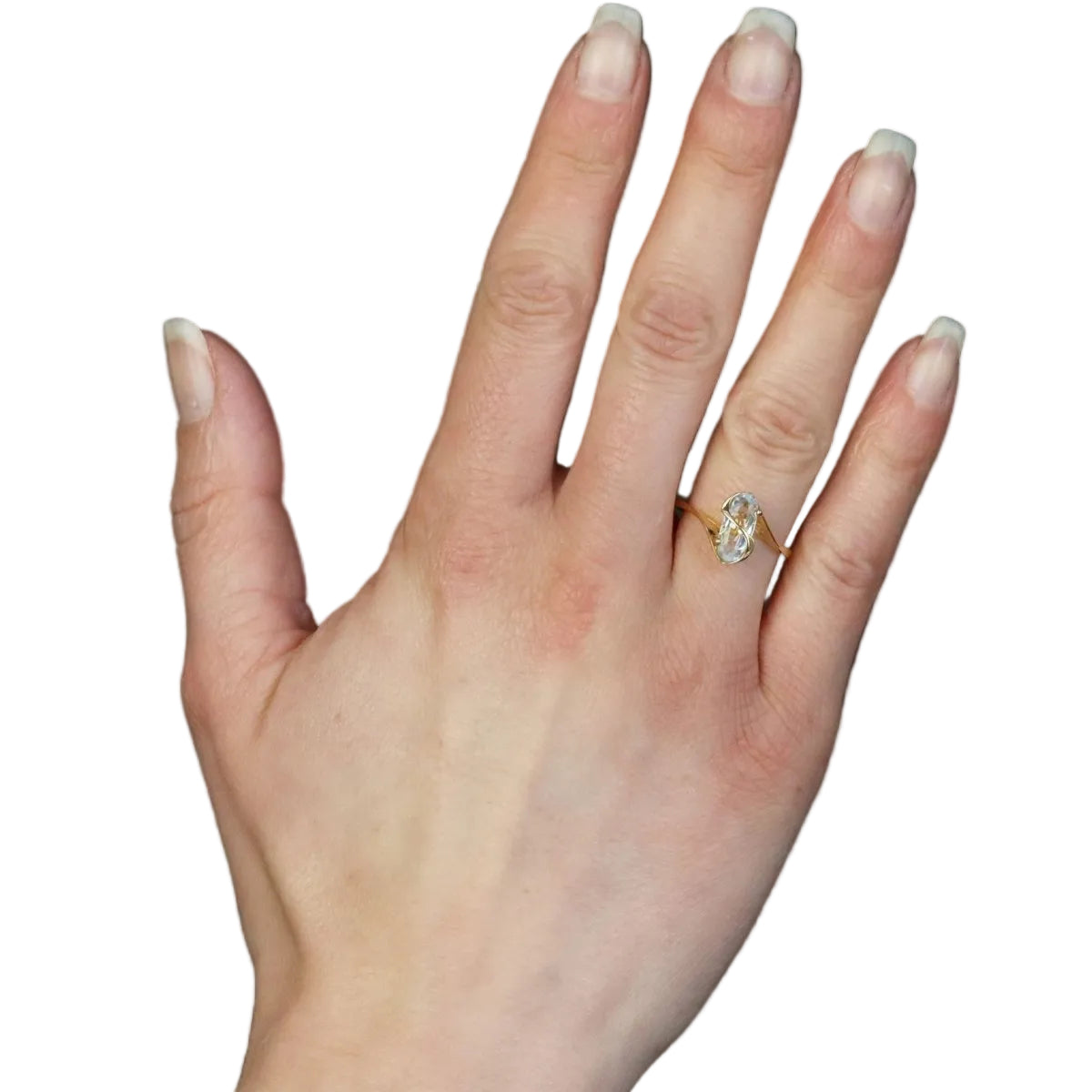 Bague aigue - marine en or jaune - Castafiore