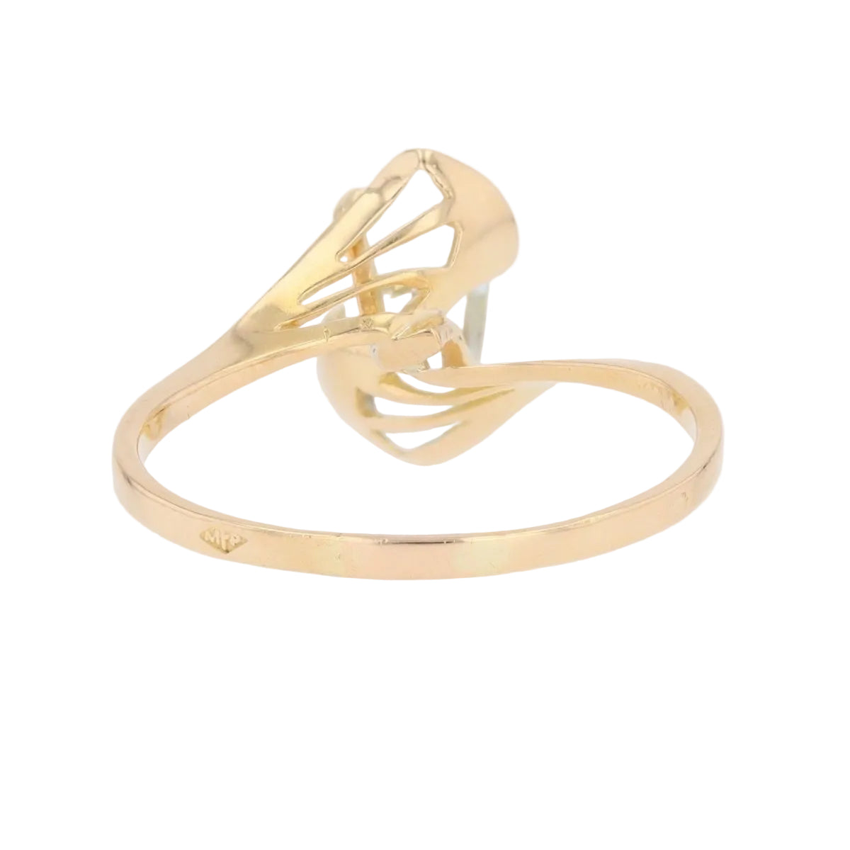 Bague aigue - marine en or jaune - Castafiore