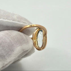 Bague Aigue - marine en or rose - Castafiore