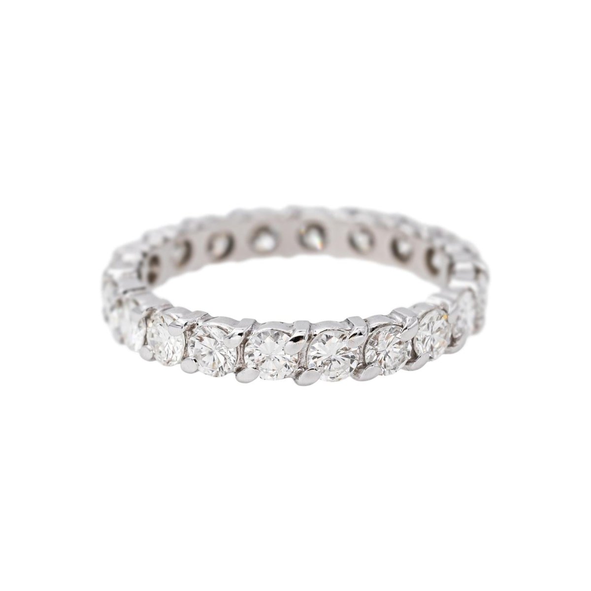 Bague Alliance américaine Or blanc Diamant - Castafiore