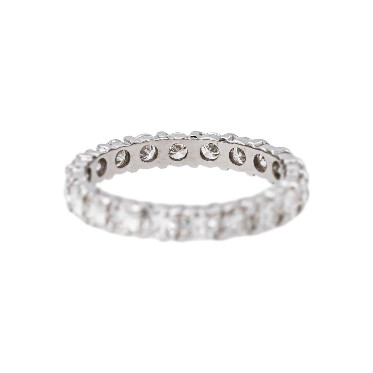 Bague Alliance américaine Or blanc Diamant - Castafiore