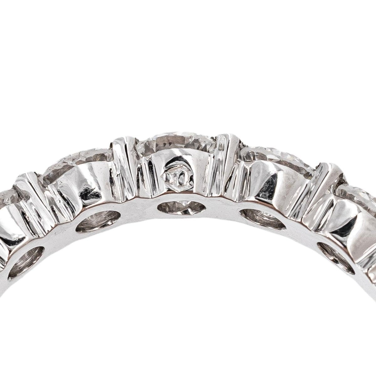 Bague Alliance américaine Or blanc Diamant - Castafiore