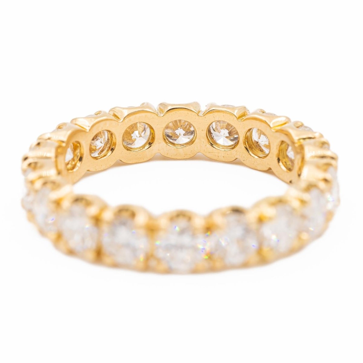 Bague Alliance américaine Or jaune Diamant - Castafiore