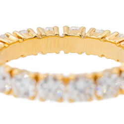 Bague Alliance américaine Or jaune Diamant - Castafiore