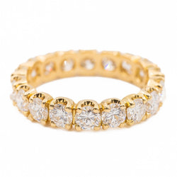 Bague Alliance américaine Or jaune Diamant - Castafiore