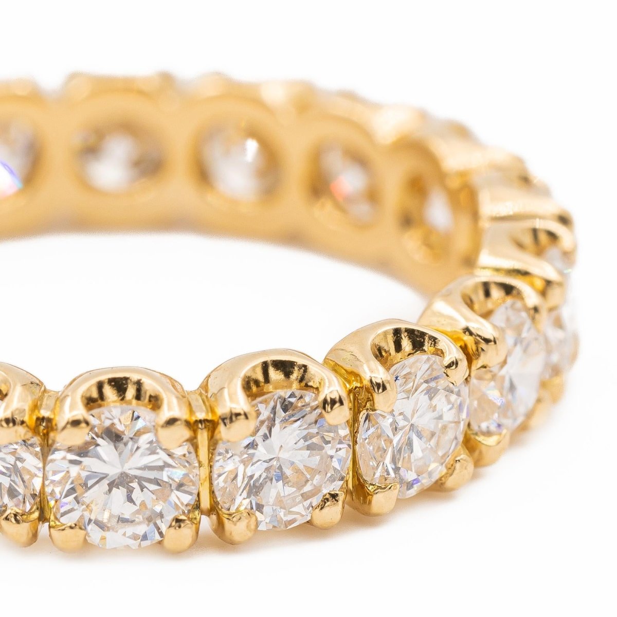 Bague Alliance américaine Or jaune Diamant - Castafiore