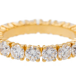 Bague Alliance américaine Or jaune Diamant - Castafiore