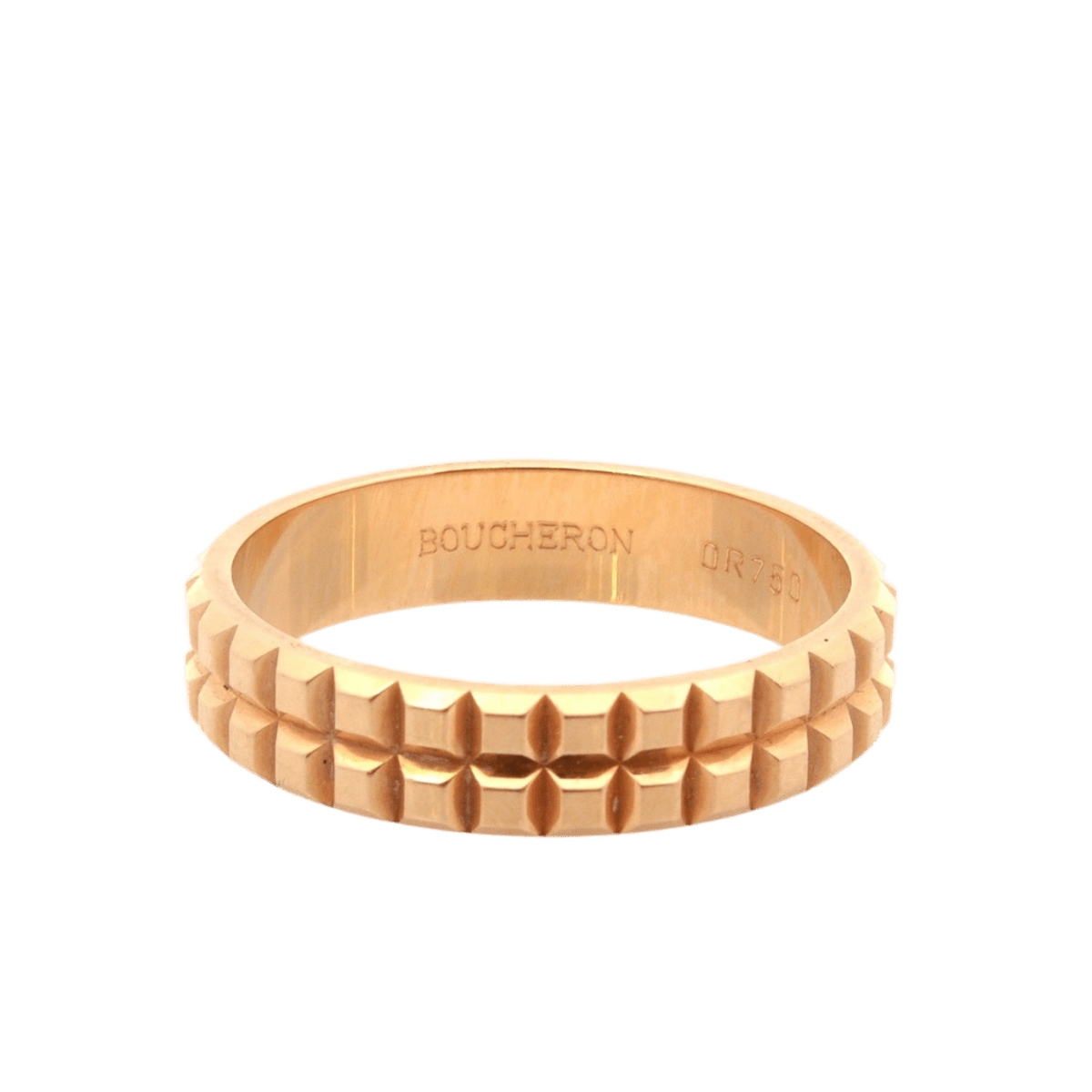 Bague Alliance BOUCHERON "Clou de Paris" en or jaune - Castafiore