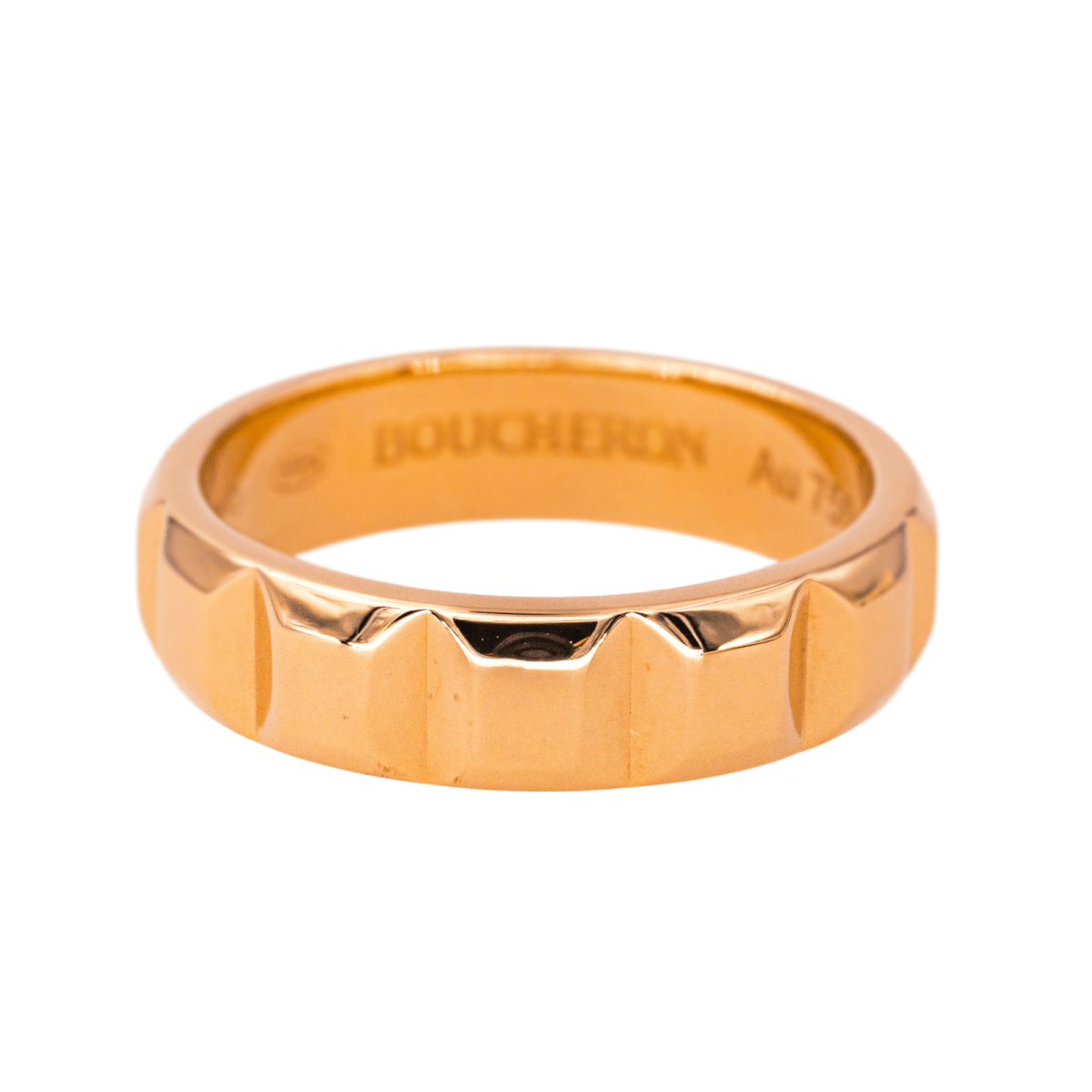 Bague Alliance BOUCHERON "Clou de Paris" en or rose - Castafiore