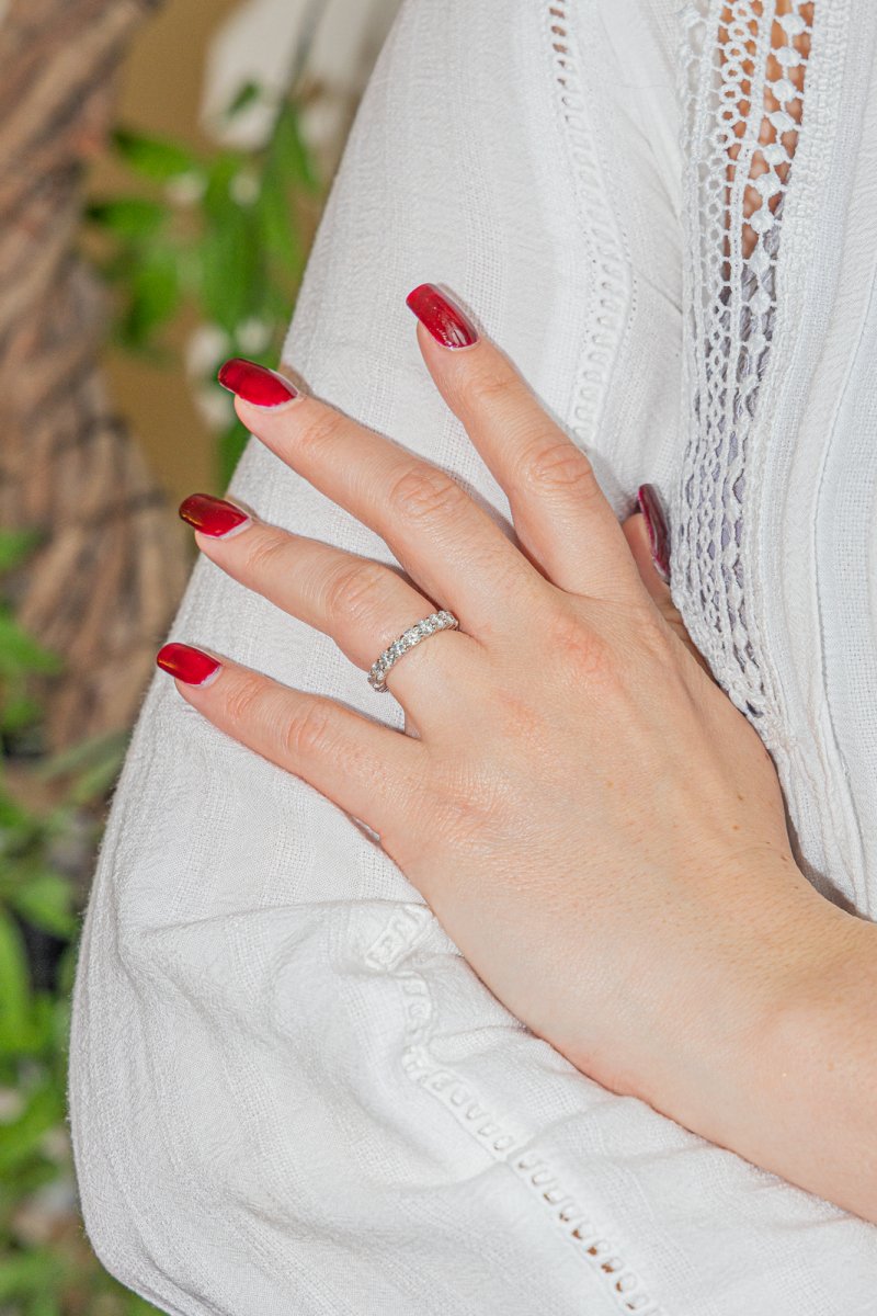 Bague Alliance BOUCHERON en Platine et Diamant - Castafiore