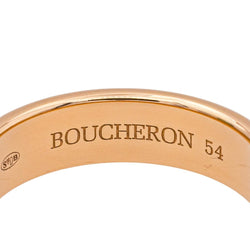 Bague Alliance BOUCHERON "Godron" en or rose - Castafiore