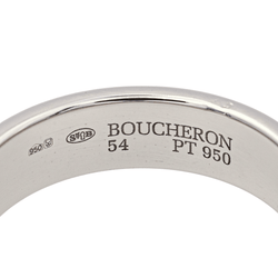 Bague Alliance BOUCHERON "Godron" en platine - Castafiore