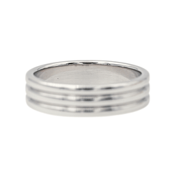 Bague Alliance BOUCHERON "Godron" en platine - Castafiore