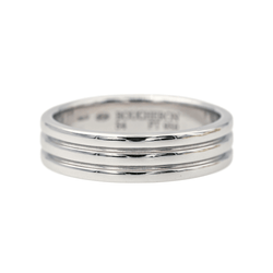 Bague Alliance BOUCHERON "Godron" en platine - Castafiore