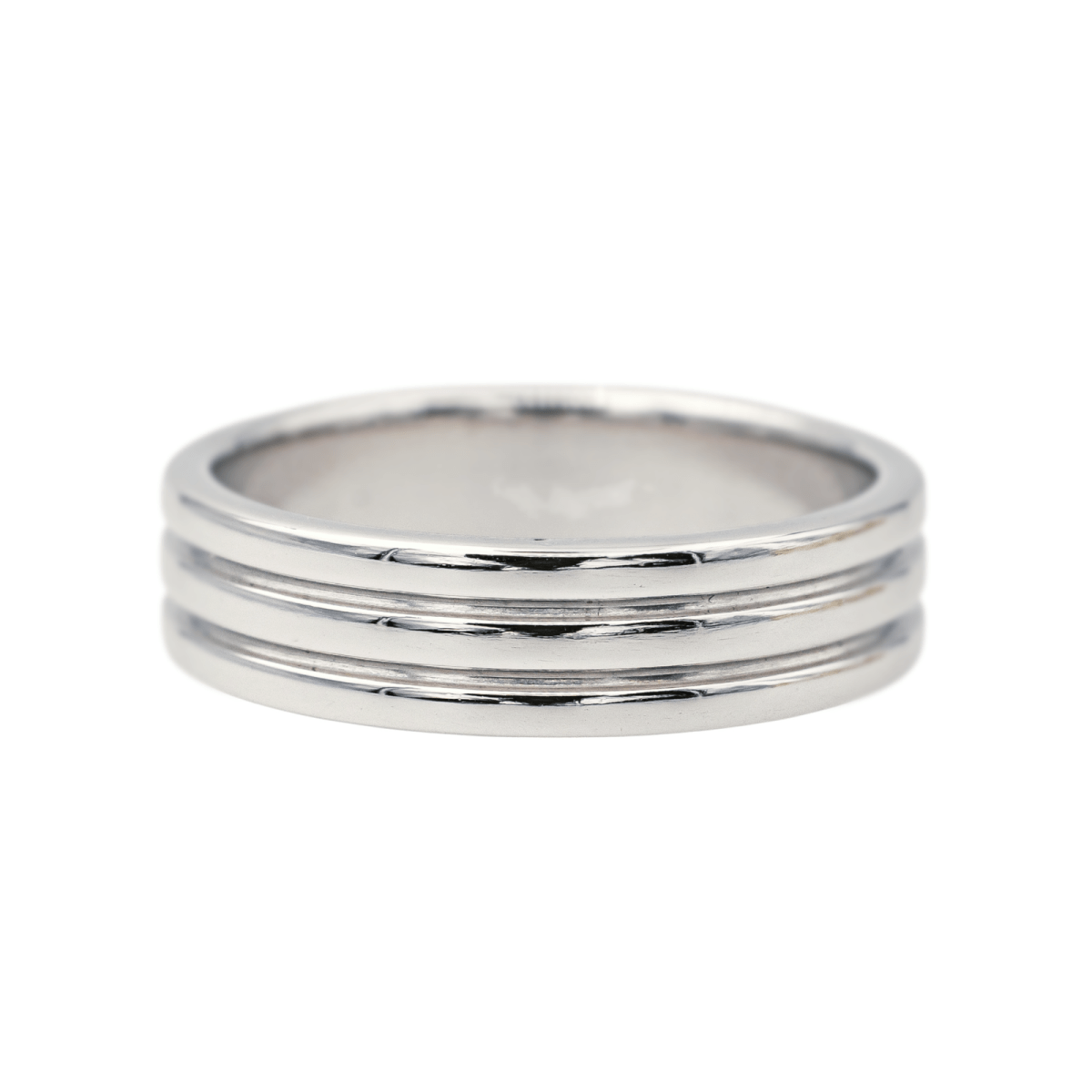 Bague Alliance BOUCHERON "Godron" en platine - Castafiore