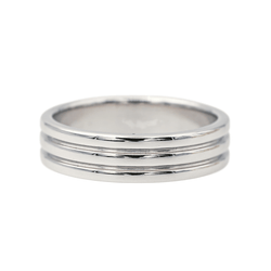 Bague Alliance BOUCHERON "Godron" en platine - Castafiore