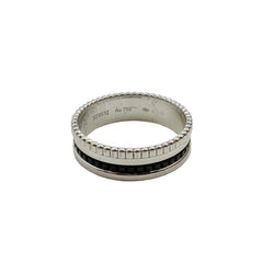 Bague Alliance BOUCHERON "Quatre Black Edition" en or blanc et PVD noir - Castafiore