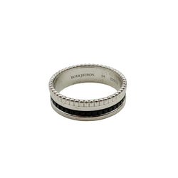 Bague Alliance BOUCHERON "Quatre Black Edition" en or blanc et PVD noir - Castafiore