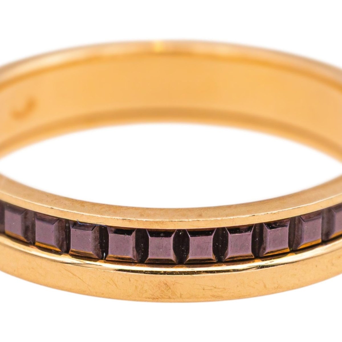 Bague Alliance BOUCHERON "Quatre Classique" en or rose et céramique - Castafiore