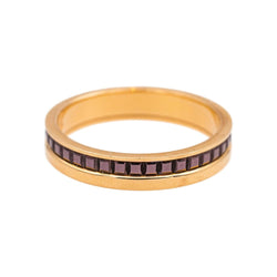 Bague Alliance BOUCHERON "Quatre Classique" en or rose et céramique - Castafiore