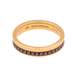 Bague Alliance BOUCHERON "Quatre Classique" en or rose et céramique - Castafiore