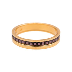 Bague Alliance BOUCHERON "Quatre Classique" en or rose et céramique - Castafiore