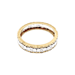 Bague Alliance BUCCELLATI en or blanc et or jaune - Castafiore