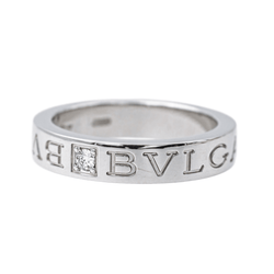 Bague Alliance BULGARI "B.Zero1" en or blanc et diamant - Castafiore
