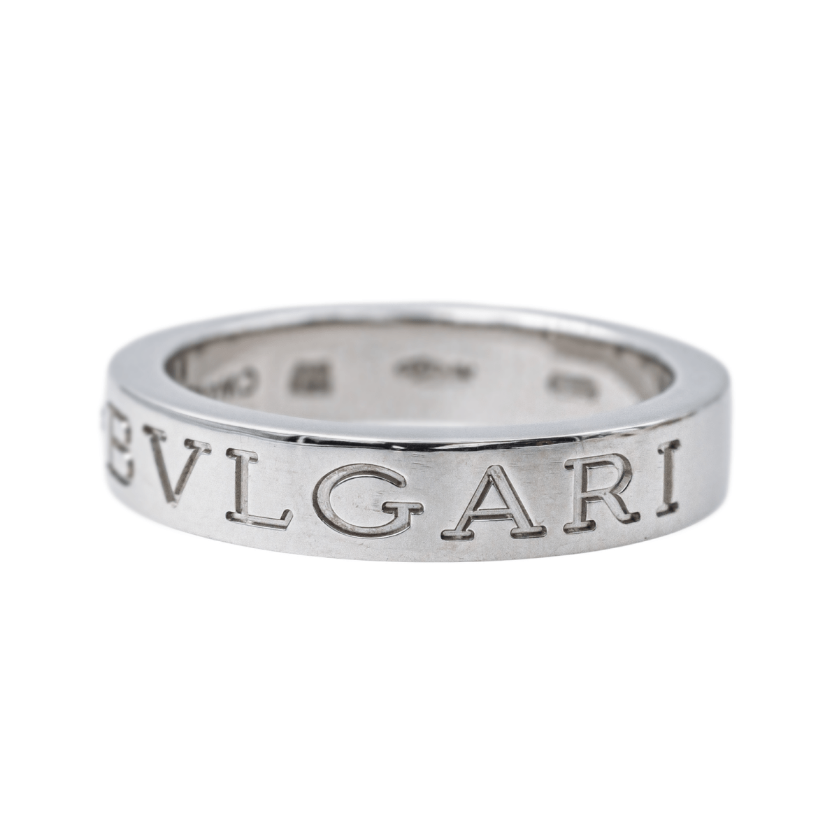 Bague Alliance BULGARI "B.Zero1" en or blanc et diamant - Castafiore