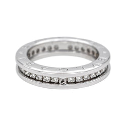 Bague Alliance BULGARI "B.zero1" en or blanc et diamants - Castafiore