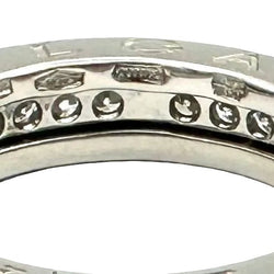 Bague Alliance BULGARI "B.Zéro1" en or blanc et diamants - Castafiore