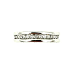 Bague Alliance BULGARI "B.Zéro1" en or blanc et diamants - Castafiore
