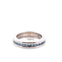 Bague Alliance BULGARI "B.Zero1" en or blanc et topazes - Castafiore